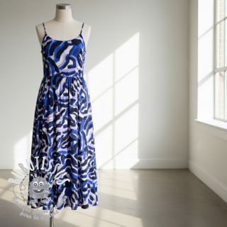 Viscose RADIANCE Night wave digital print