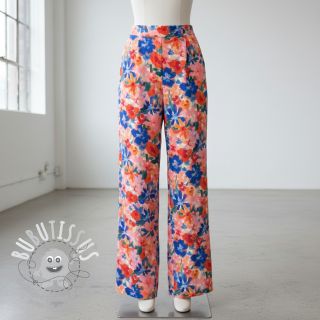 Viscose RADIANCE Cornelia flowers pink digital print