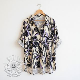 Viscose ROSELLA STRETCH Flowers