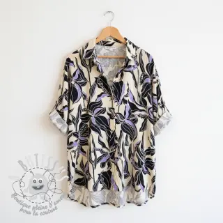Viscose ROSELLA STRETCH Flowers