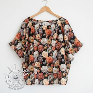 Viscose RAYON POPLIN Knitted design F digital print