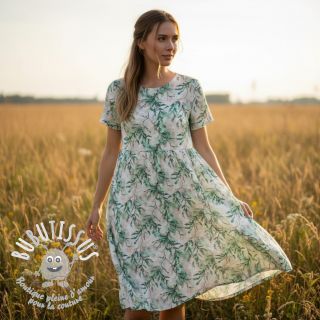 Viscose RAYON POPLIN Bright flowers design D digital print