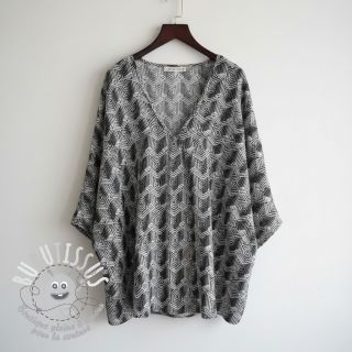 Jersey VISCOSE Structure grey digital print