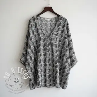Jersey VISCOSE Structure grey digital print