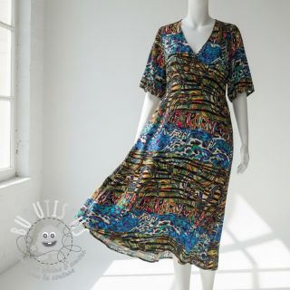 Viscose Dimulti blue digital print