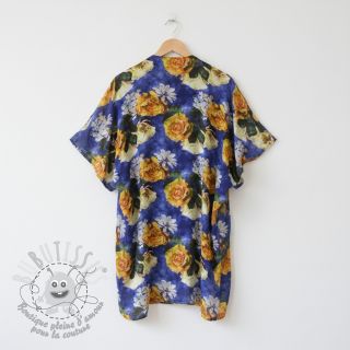 Viscose Artistic flowers design B digital print