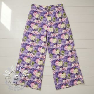 Viscose Artistic flowers design C digital print