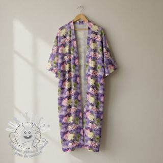 Viscose Artistic flowers design C digital print