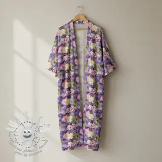 Viscose Artistic flowers design C digital print