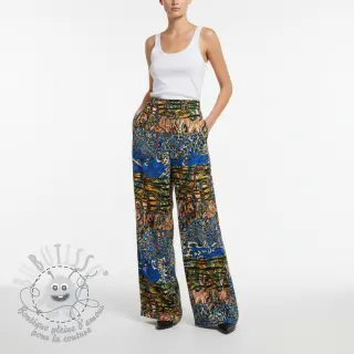 Viscose Dimulti dark blue digital print