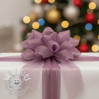 Tulle pour jupe tutu ROYAL SPARKLE dark lilac gold