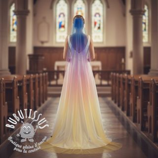 Tulle pour jupe tutu Rainbow design C