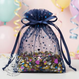 Tulle pour jupe tutu ROYAL Hearts navy