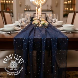 Tulle pour jupe tutu ROYAL Hearts navy