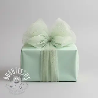 Tulle pour jupe tutu ROYAL SPARKLE mint gold