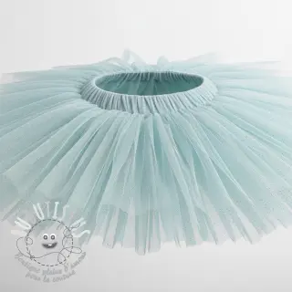 Tulle pour jupe tutu ROYAL SPARKLE light blue gold