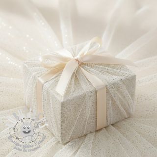 Tulle pour jupe tutu ROYAL SPARKLE white gold