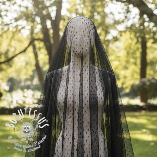 Tulle pour jupe tutu DOT black