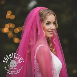 Tulle pour jupe tutu fuchsia 160 cm