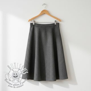 Tissu mélange lin et cotton Denim Twill black