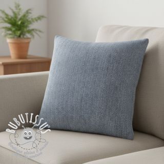 Tissu mélange lin et cotton Fishbone navy