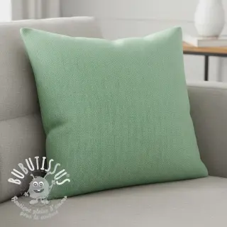 Tissu mélange lin et cotton Fishbone green