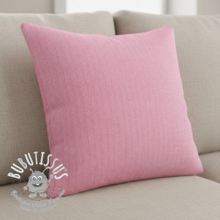 Tissu mélange lin et cotton Fishbone fuchsia