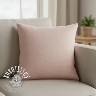 Tissu mélange lin et cotton Fishbone pink