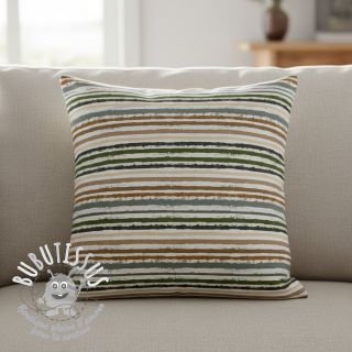 Tissu coton Small stripes Snoozy old green