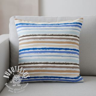 Tissu coton Big stripes Snoozy old blue