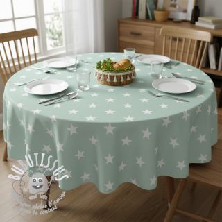 Tissu coton Stars mint