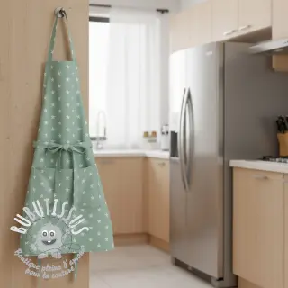 Tissu coton Stars mint