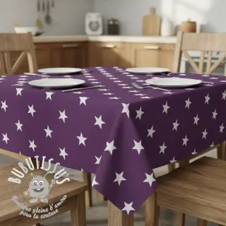 Tissu coton Stars purple