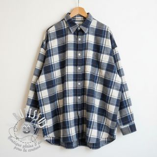 Tissu coton YARN DYED CHECK BRUSHED Silva design A