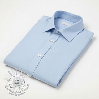 Tissu Popeline de coton baby light blue