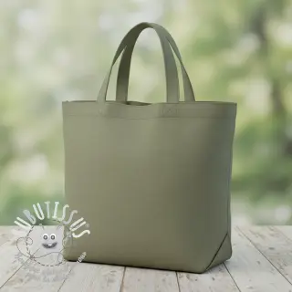 Tissu Popeline de coton olive