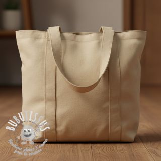 Tissu Popeline de coton light brown