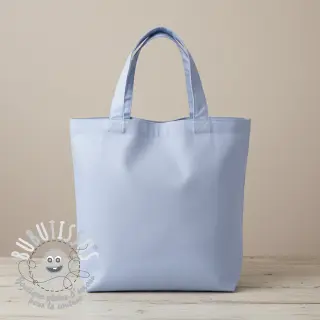 Tissu Popeline de coton light blue lavender