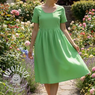 Tissu Popeline de coton neon green