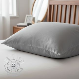 Tissu Popeline de coton metal grey