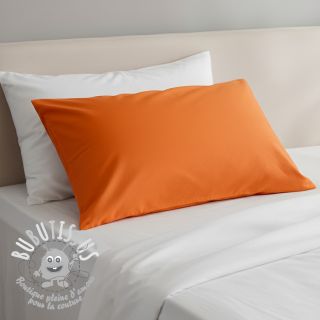 Tissu Popeline de coton tangerine
