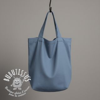 Tissu Popeline de coton jeans