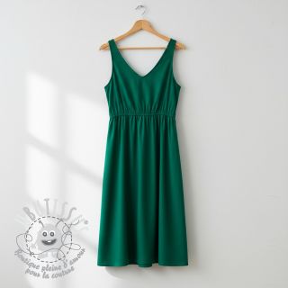 Tissu Popeline de coton dark emerald