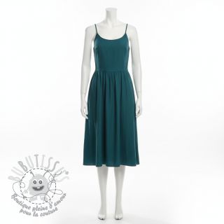 Tissu Popeline de coton dark cyan