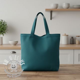 Tissu Popeline de coton dark cyan