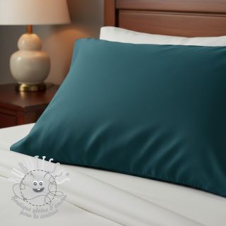 Tissu Popeline de coton dark cyan