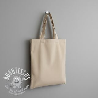 Tissu Popeline de coton beige