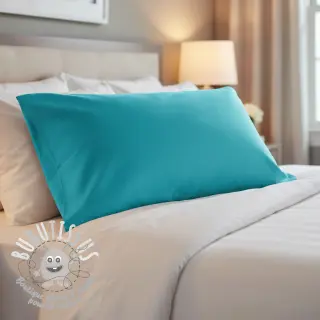 Tissu Popeline de coton light turquoise