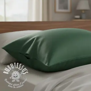 Tissu Popeline de coton dark green
