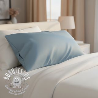 Tissu Popeline de coton light indigo